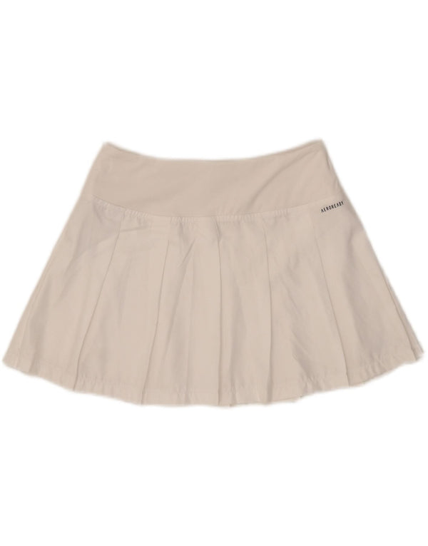 Adidas Womens Aeroready Slim Fit Tennis Skirt UK 8/10 Small White Polyester