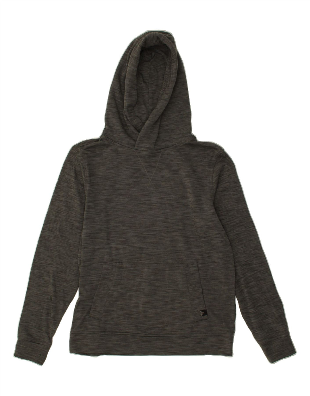 PRANA Womens Hoodie Jumper UK 14 Medium Grey Flecked Vintage Prana and Second-Hand Prana from Messina Hembry 