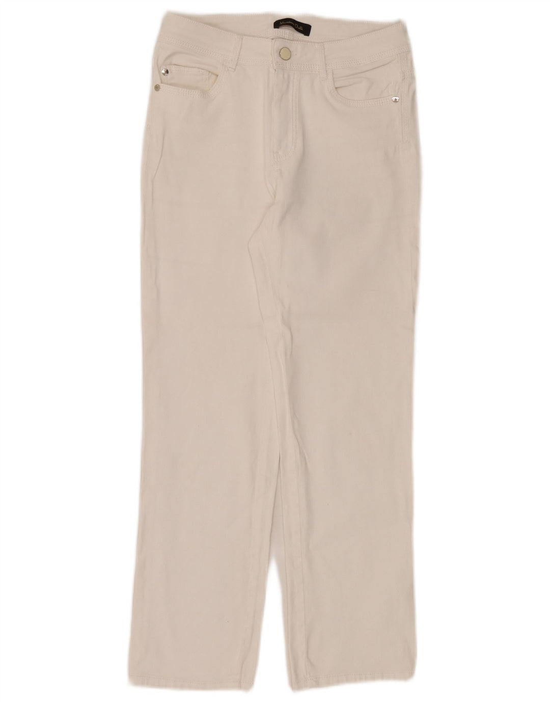 Massimo Dutti Womens Straight Jeans EU 36 XS W26 L26 White