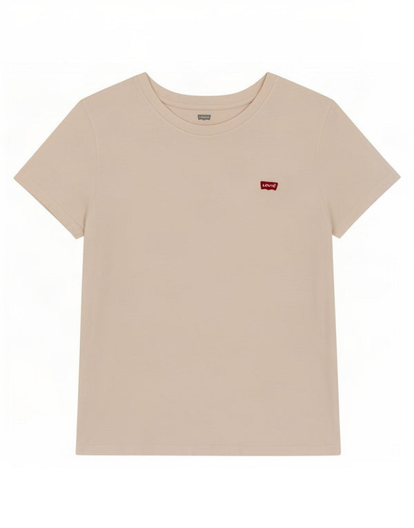 Levi's Womens T-Shirt Top UK 12 Medium White Cotton