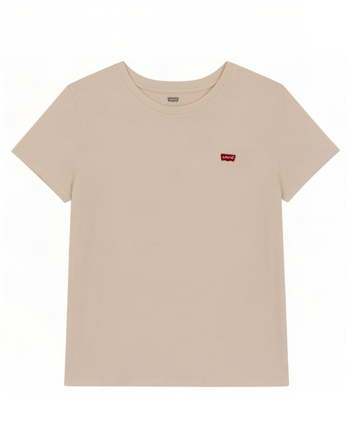 Levi's Womens T-Shirt Top UK 12 Medium White Cotton