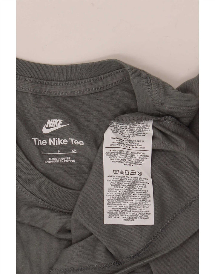 Nike Mens T-Shirt Top Small Grey Cotton