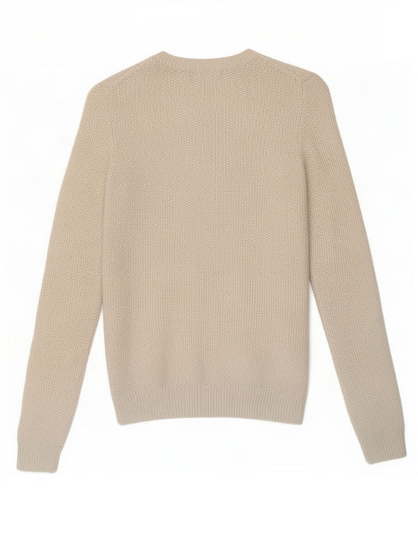 Tommy Hilfiger Womens Crew Neck Jumper Sweater UK 6 XS White