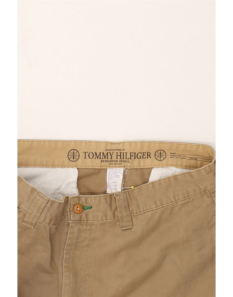 TOMMY HILFIGER Mens Straight Chino Trousers W34 L32  Brown Cotton | Vintage Tommy Hilfiger | Thrift | Second-Hand Tommy Hilfiger | Used Clothing | Messina Hembry 