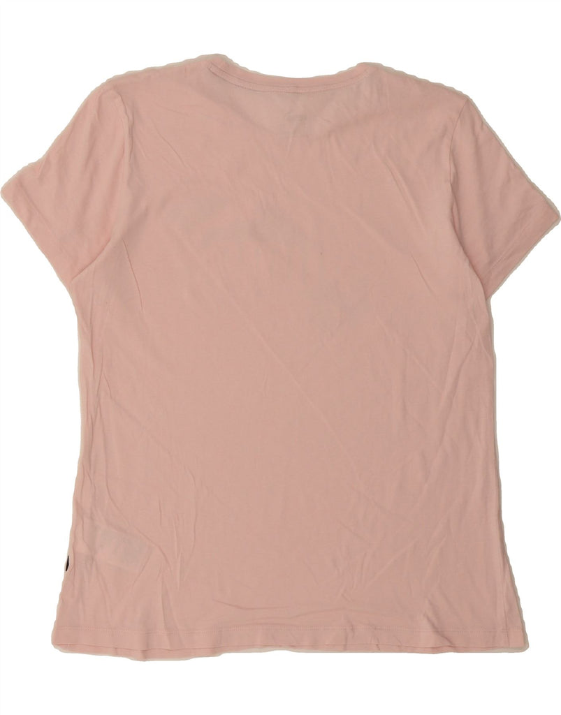 PUMA Womens Graphic T-Shirt Top UK 12 Medium Pink Cotton Vintage Puma and Second-Hand Puma from Messina Hembry 