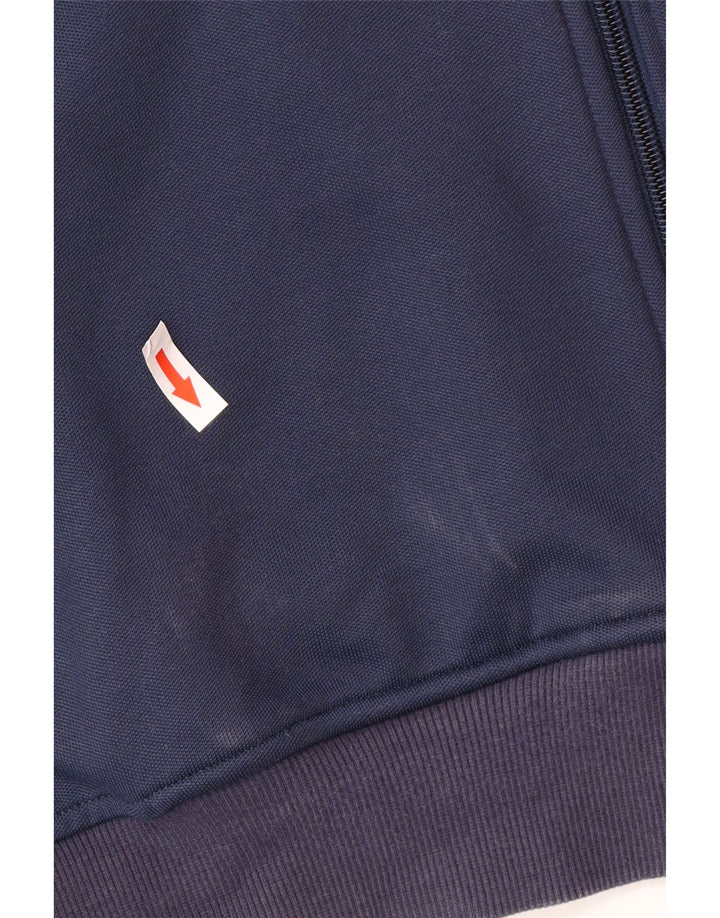 Adidas Mens Tracksuit Top Jacket Large Navy Blue Polyester