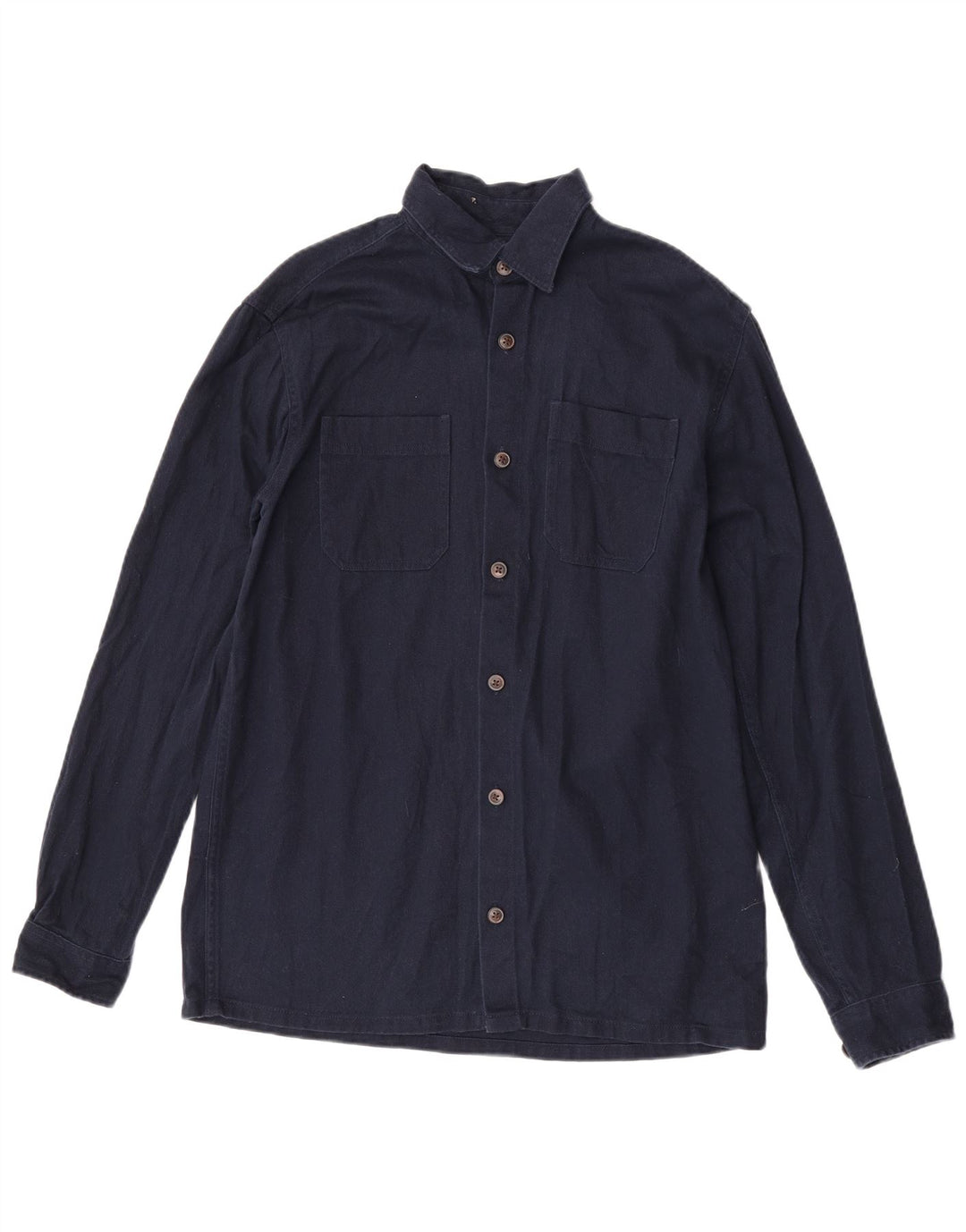 Jack & Jones Mens Denim Shirt Small Navy Blue Cotton