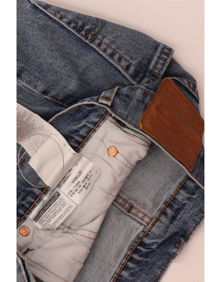 Levi's Mens 514 Straight Jeans W34 L30 Blue Cotton