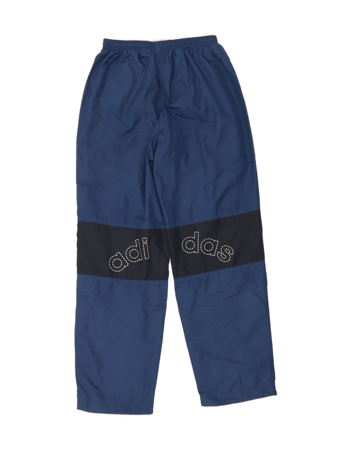 ADIDAS Mens Graphic Tracksuit Trousers Medium  Navy Blue Colourblock Vintage Adidas and Second-Hand Adidas from Messina Hembry 