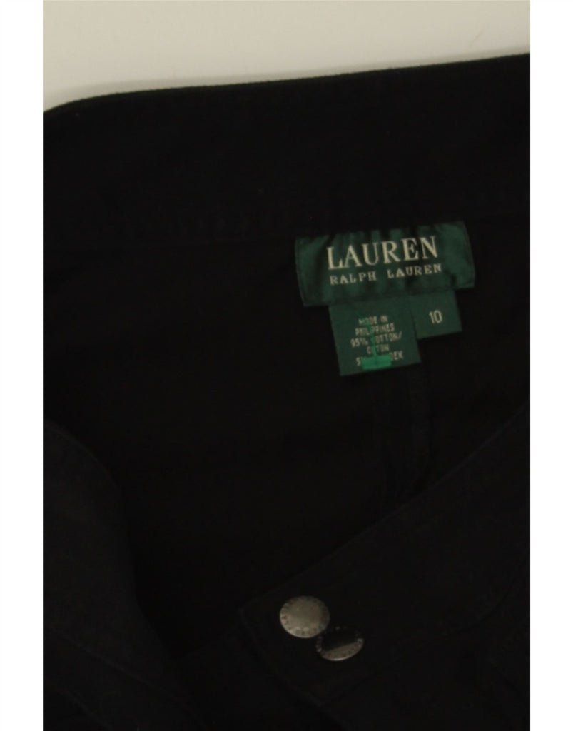 RALPH LAUREN Womens Straight Skirt US 16 Large W32  Black Cotton Vintage Ralph Lauren and Second-Hand Ralph Lauren from Messina Hembry 