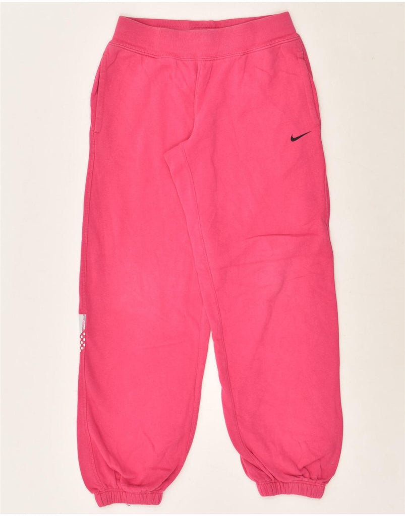 NIKE Girls Graphic Tracksuit Trousers Joggers 10-11 Years Large Pink | Vintage Nike | Thrift | Second-Hand Nike | Used Clothing | Messina Hembry 