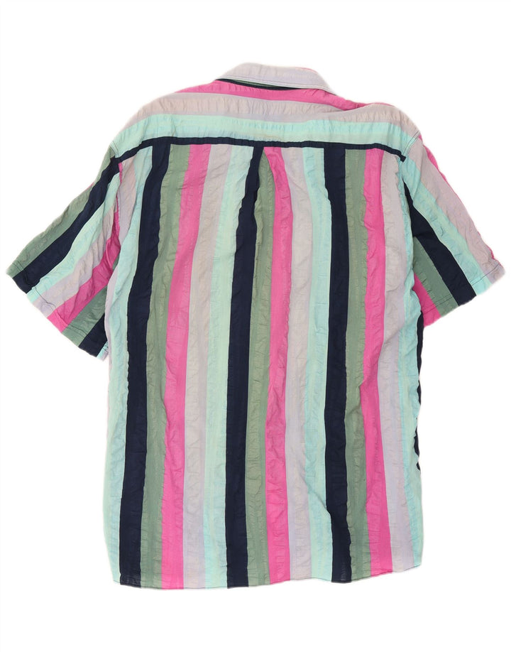 Weekend Mens Short Sleeve Shirt Medium Multicoloured Striped