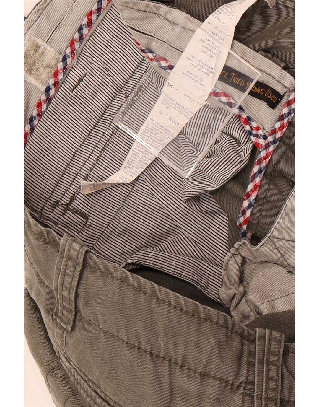 Jack & Jones Mens Joggers Cargo Trousers W33 L34 Grey Cotton