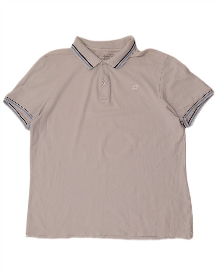 Lotto Mens Polo Shirt 2XL Grey