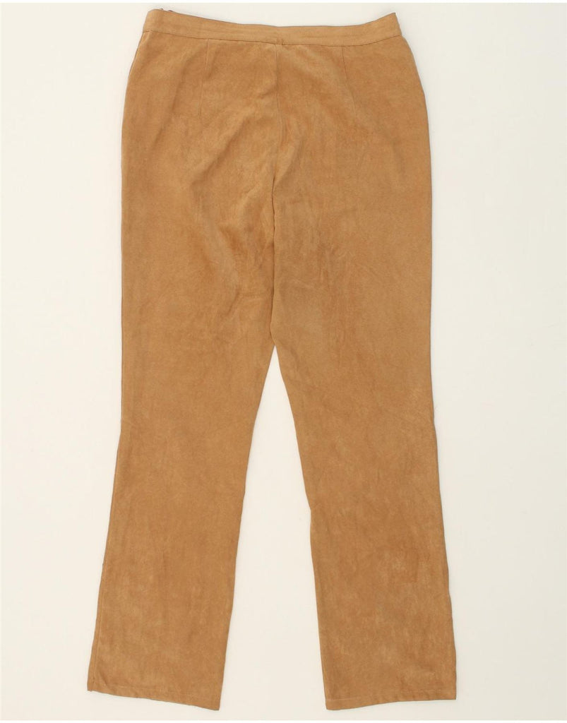 VINTAGE Womens Straight Casual Trousers UK 16 Large W32 L31 Beige | Vintage Vintage | Thrift | Second-Hand Vintage | Used Clothing | Messina Hembry 