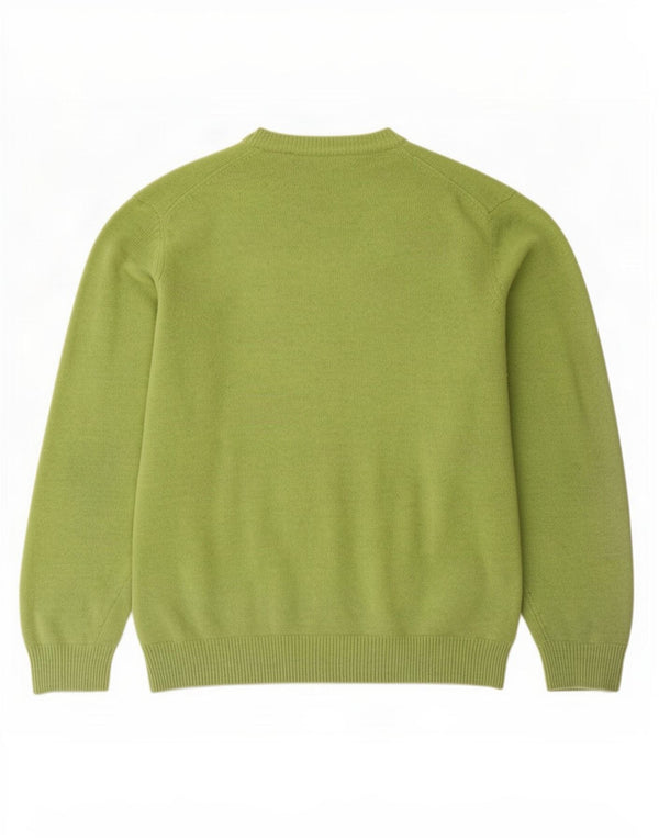 Marlboro Classics Mens V-Neck Jumper Sweater 2XL Green Wool