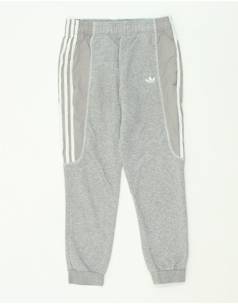 ADIDAS Boys Tracksuit Trousers Joggers 11-12 Years Medium  Grey Cotton | Vintage Adidas | Thrift | Second-Hand Adidas | Used Clothing | Messina Hembry 