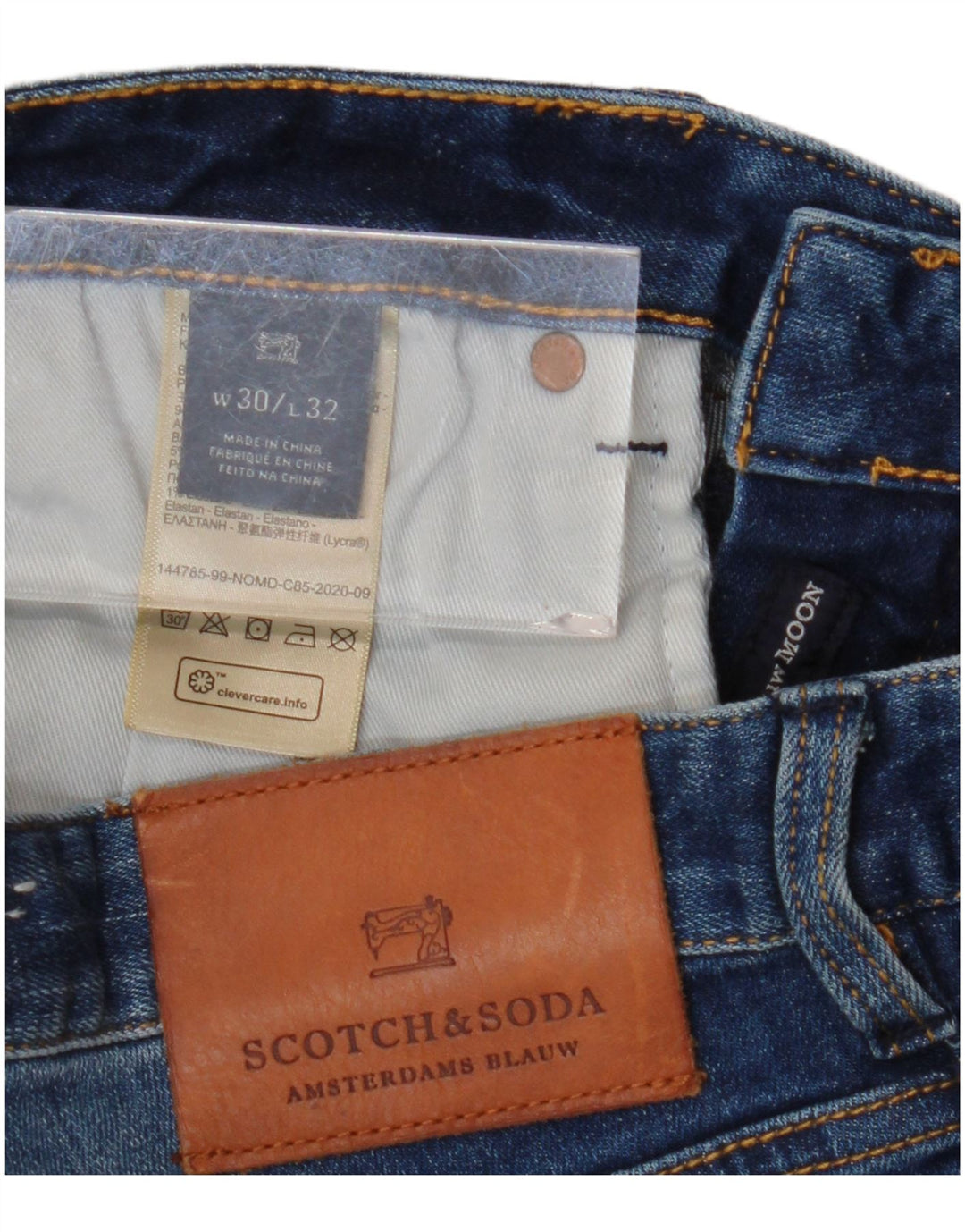 SCOTCH & SODA Womens Slim Denim Shorts W30 Medium Navy Blue Cotton