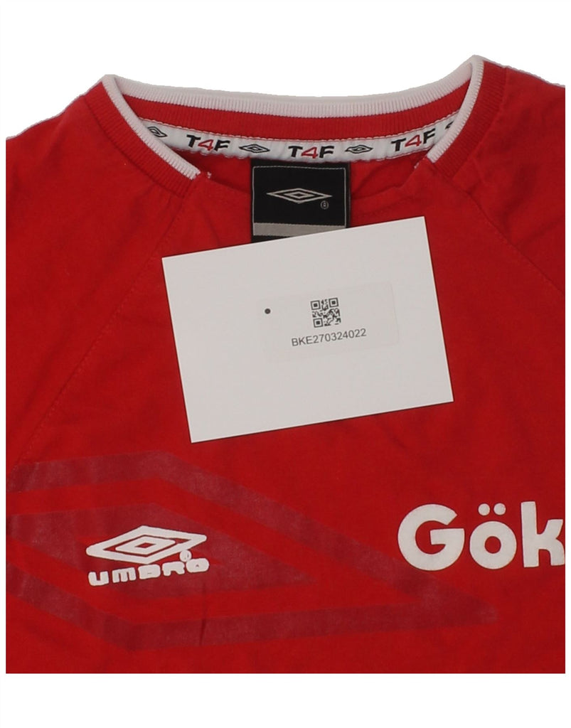 UMBRO Boys Turkiye Graphic T-Shirt Top 7-8 Years Red | Vintage Umbro | Thrift | Second-Hand Umbro | Used Clothing | Messina Hembry 