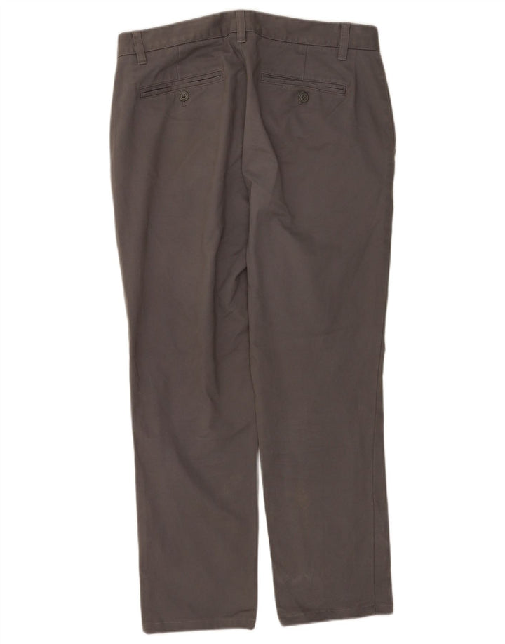 BONOBOS Mens Straight Chino Trousers W32 L28 Grey Cotton