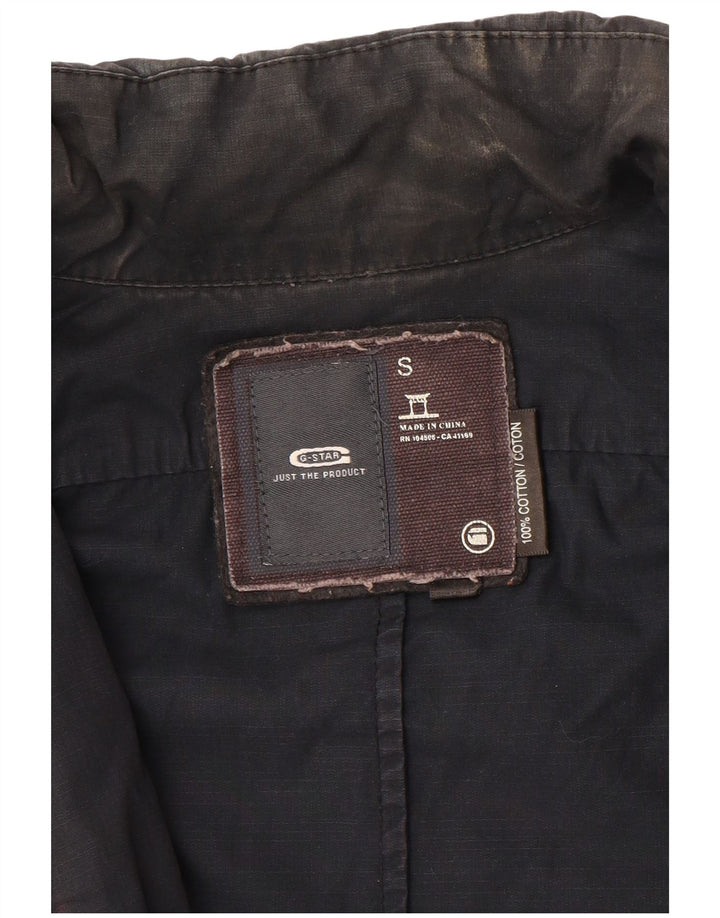 G-Star Mens Military Jacket Small Navy Blue Cotton