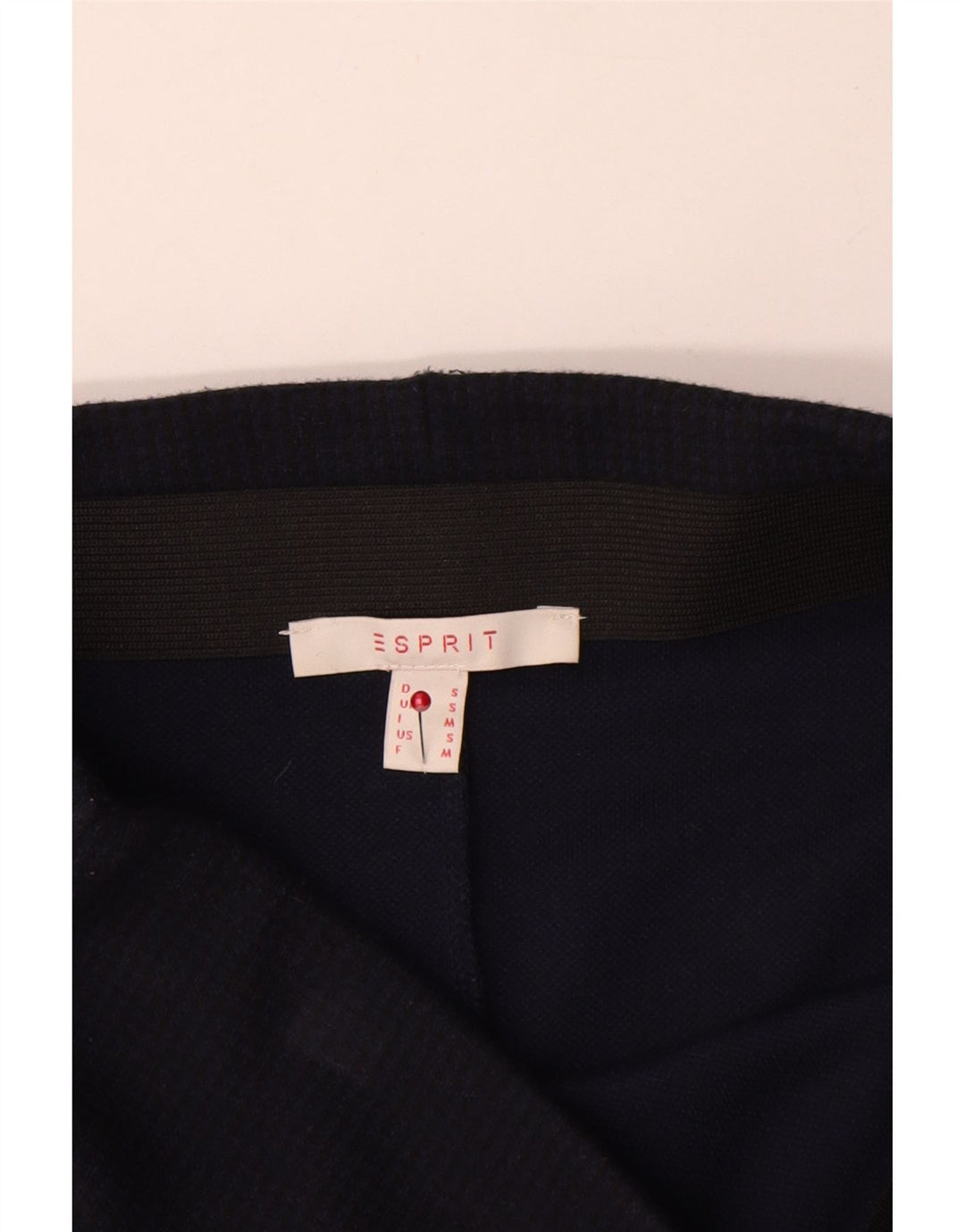 Esprit Womens Pencil Skirt Small W27 Navy Blue Gingham Polyester