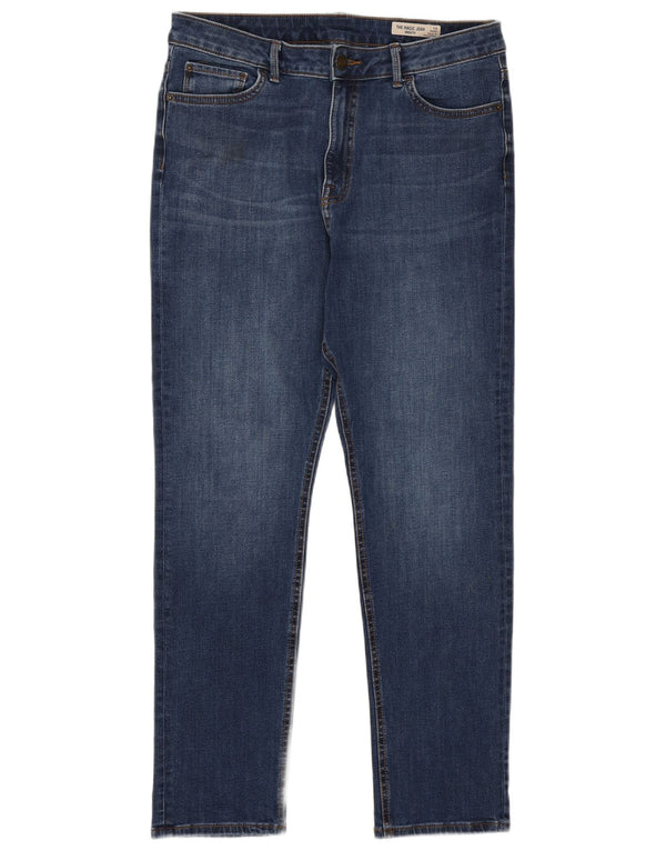 Marks & Spencer Womens Slim Jeans UK 14 Large W32 L27 Blue Cotton