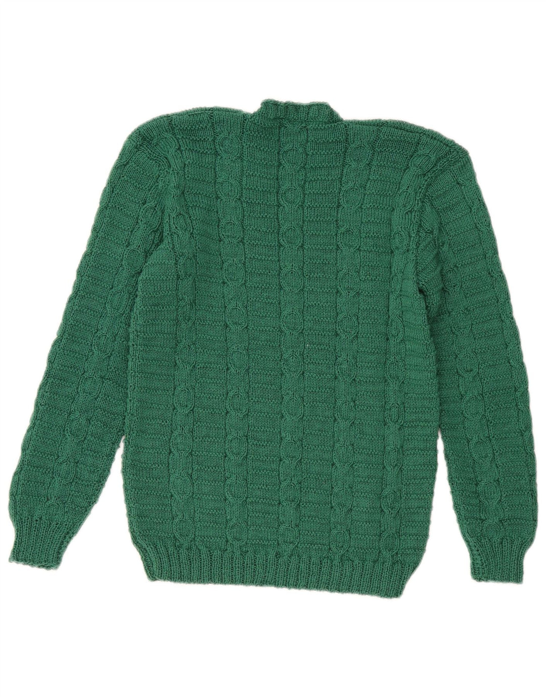 VINTAGE Womens V-Neck Jumper Sweater UK 8 Small Green Vintage Vintage and Second-Hand Vintage from Messina Hembry 