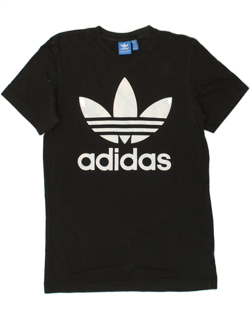 ADIDAS Mens Graphic T-Shirt Top XS Black | Vintage Adidas | Thrift | Second-Hand Adidas | Used Clothing | Messina Hembry 