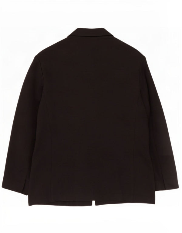 Zara Womens 2 Button Blazer Jacket UK 16 Large Black
