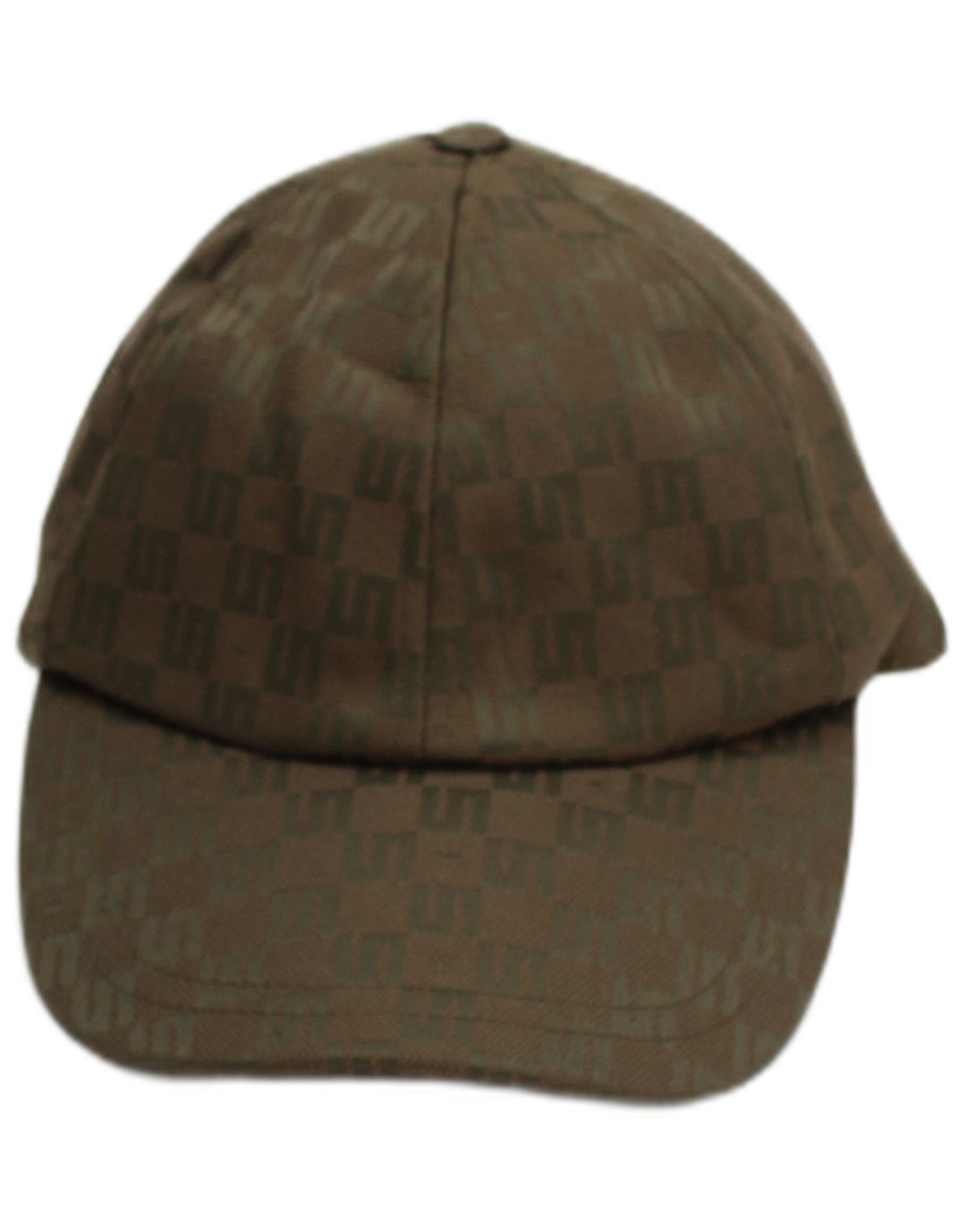 SISLEY Mens Abstract Pattern Baseball Cap One Size Khaki Geometric Classic