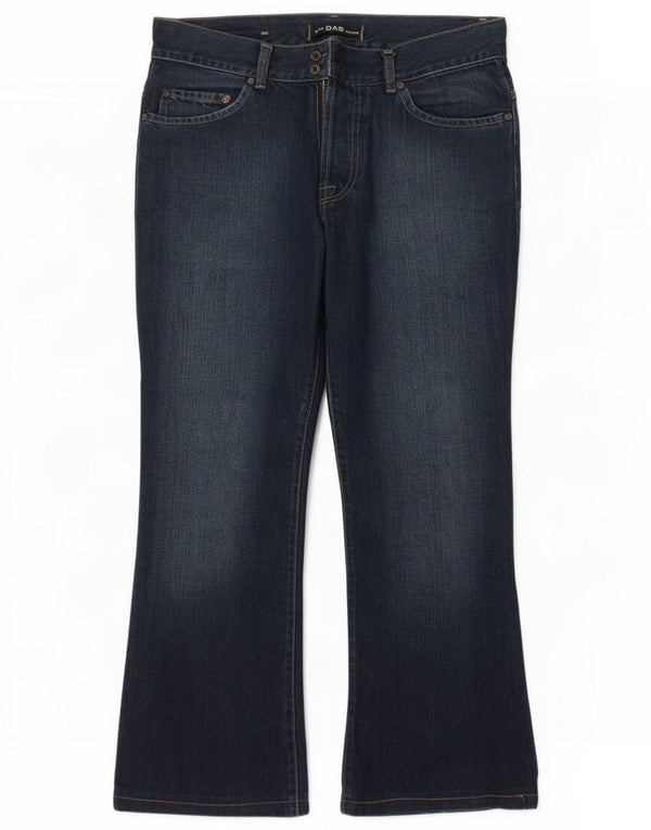 Gas Mens Bootcut Jeans W32 L30 Navy Blue