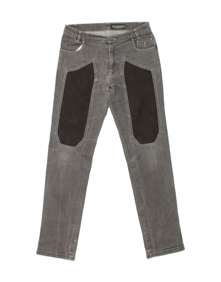 JECKERSON Womens Slim Jeans W29 L31 Grey Colourblock Cotton Vintage Jeckerson and Second-Hand Jeckerson from Messina Hembry 