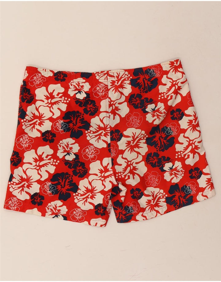 WOOLRICH Mens Swimming Shorts Small  Red Floral Polyester Vintage Woolrich and Second-Hand Woolrich from Messina Hembry 