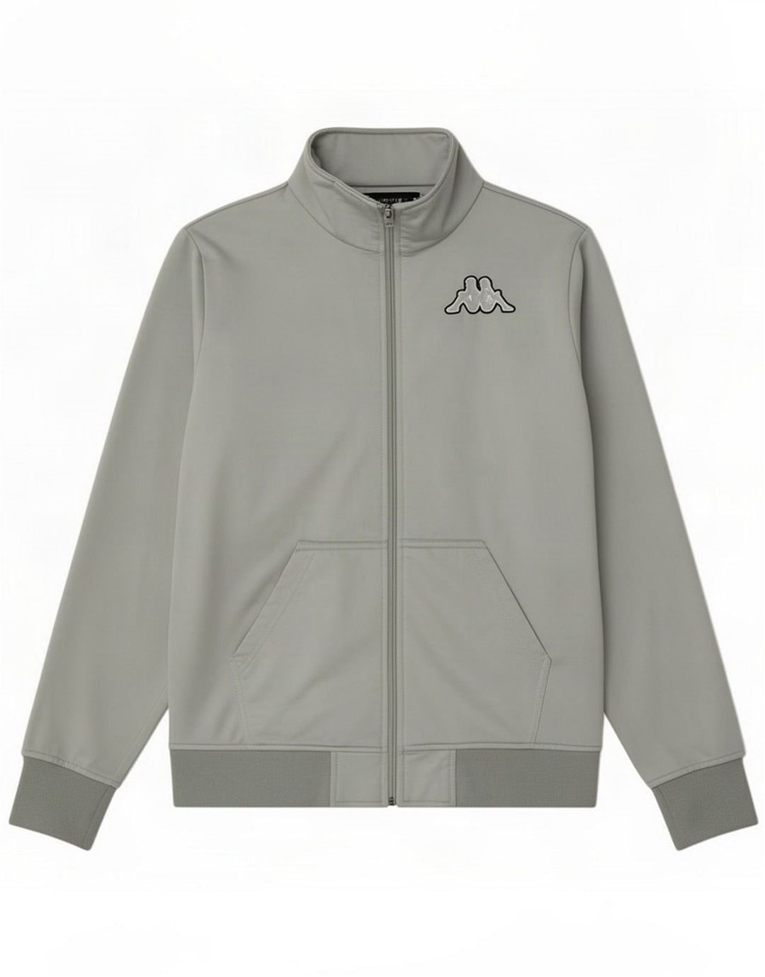Kappa Mens Tracksuit Top Jacket Large Grey Polyester