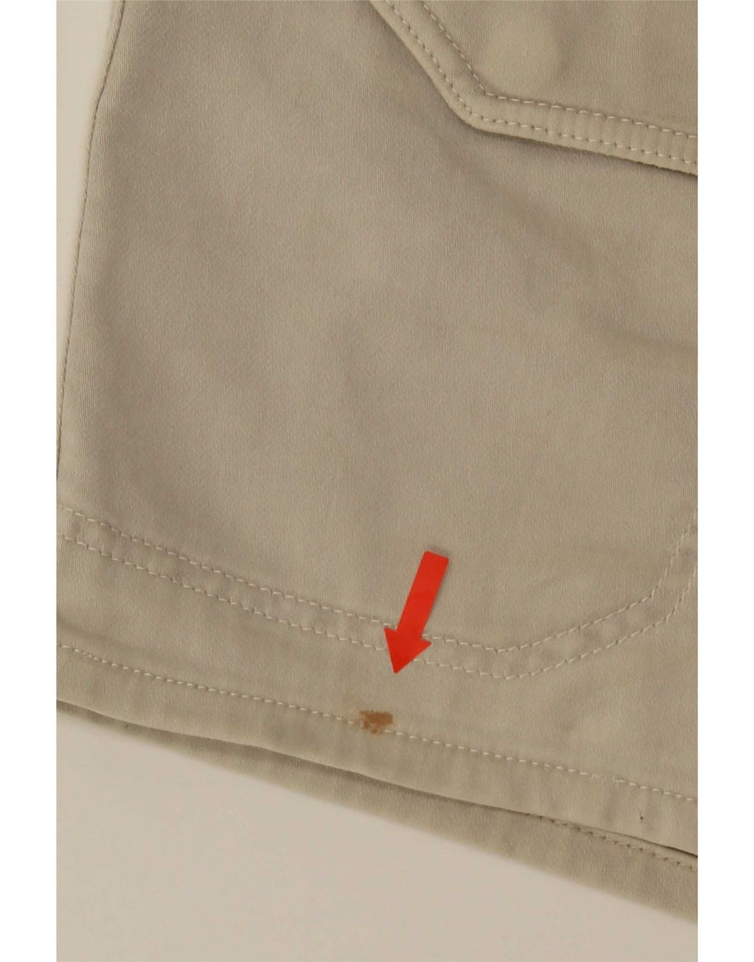 Zara Mens Cargo Shorts Large W32 Beige Cotton
