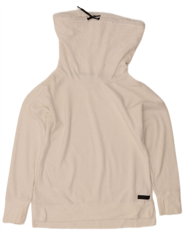Calvin Klein Womens Roll Neck Sweatshirt Jumper UK 14 Medium White