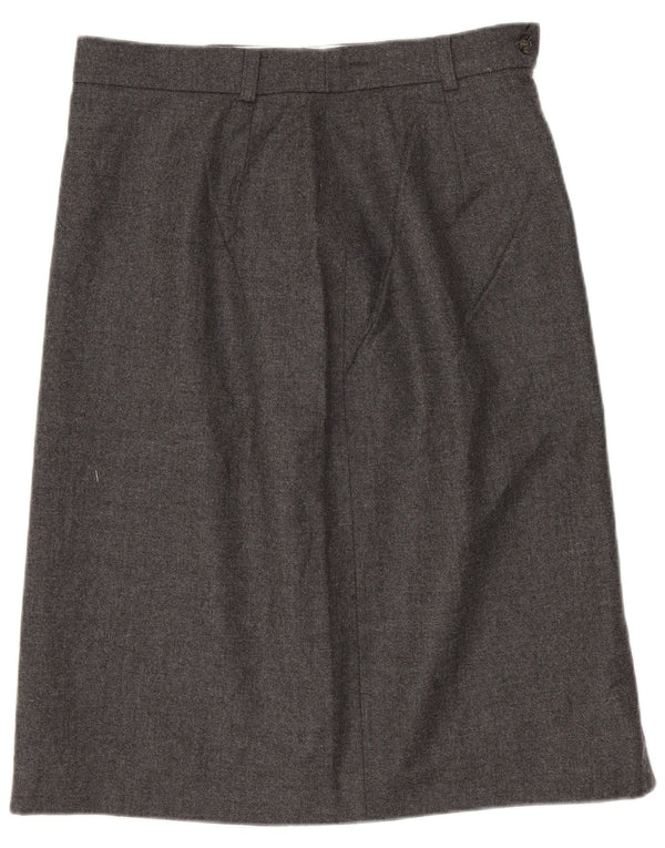 Max Mara Womens Weekend A-Line Skirt UK 12 Medium W28  Grey Virgin Wool