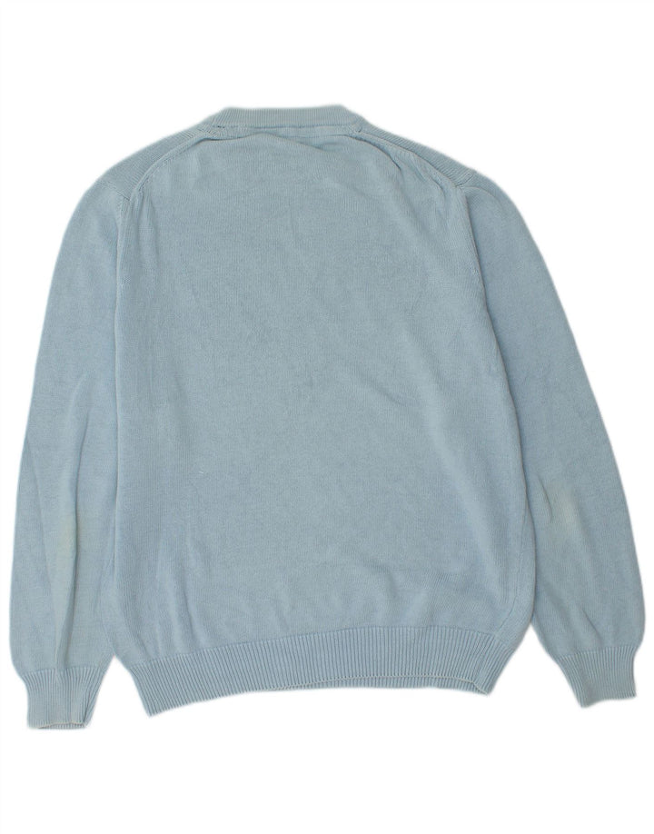 Marina Yachting Mens Crew Neck Jumper Sweater Medium Blue Cotton