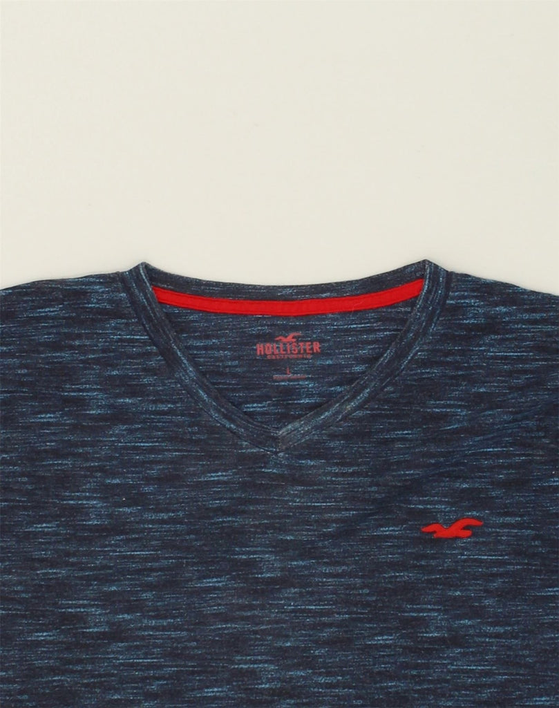 HOLLISTER Mens T-Shirt Top Large Blue Cotton | Vintage Hollister | Thrift | Second-Hand Hollister | Used Clothing | Messina Hembry 