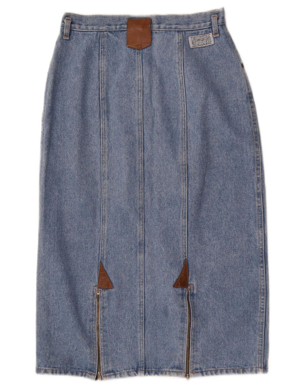 Revanche Womens Denim Skirt W26 Small Blue