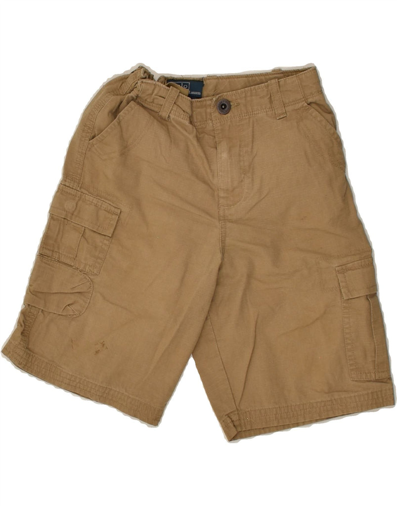 POLO RALPH LAUREN Boys Cargo Shorts 6-7 Years W21  Brown Cotton | Vintage Polo Ralph Lauren | Thrift | Second-Hand Polo Ralph Lauren | Used Clothing | Messina Hembry 