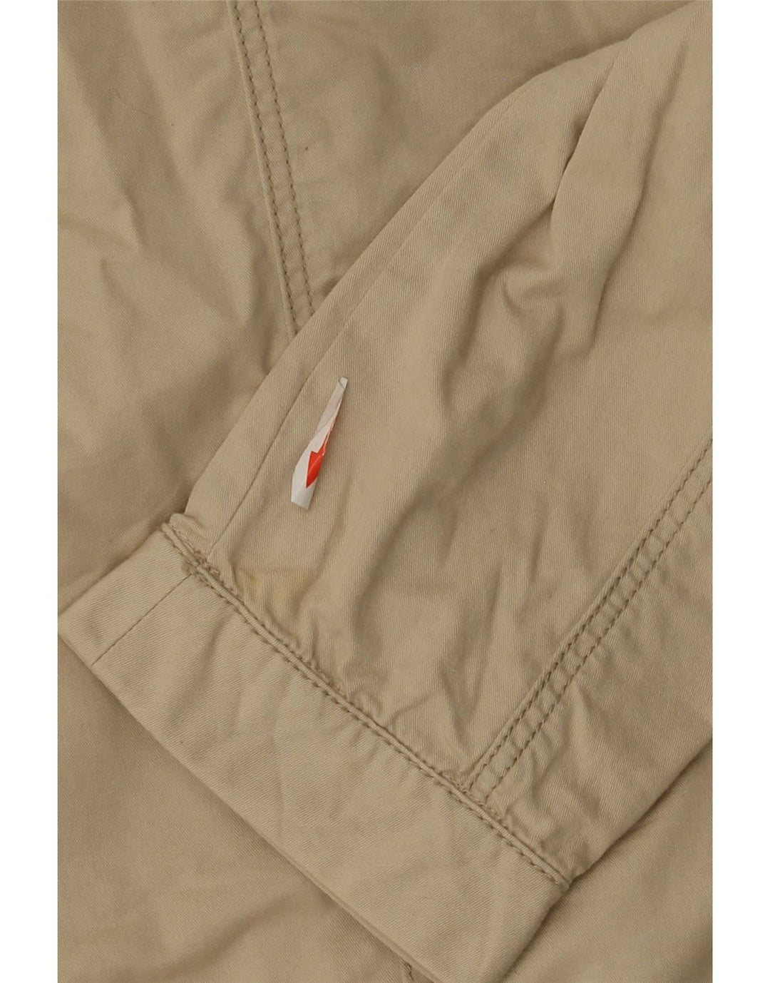 Zara Womens Bomber Jacket UK 12 Medium Beige Cotton
