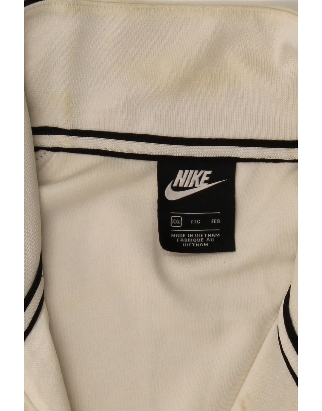 Nike Mens 1/4 Zip Sweatshirt Jumper 2XL Black Colourblock Polyester