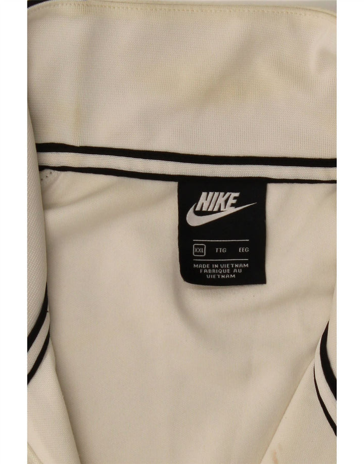 Nike Mens 1/4 Zip Sweatshirt Jumper 2XL Black Colourblock Polyester