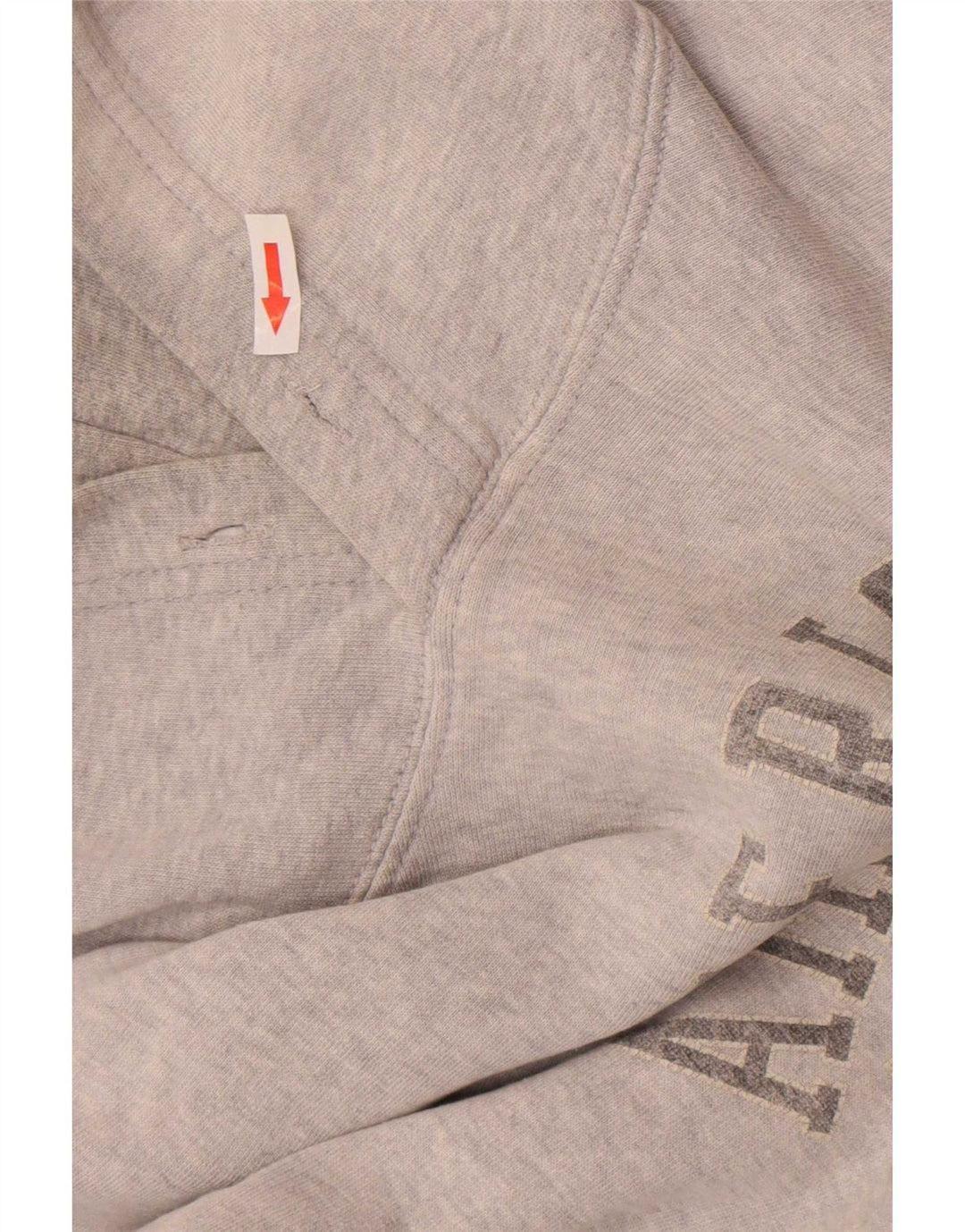 American Eagle Mens Graphic Hoodie Jumper 2XL Grey Cotton