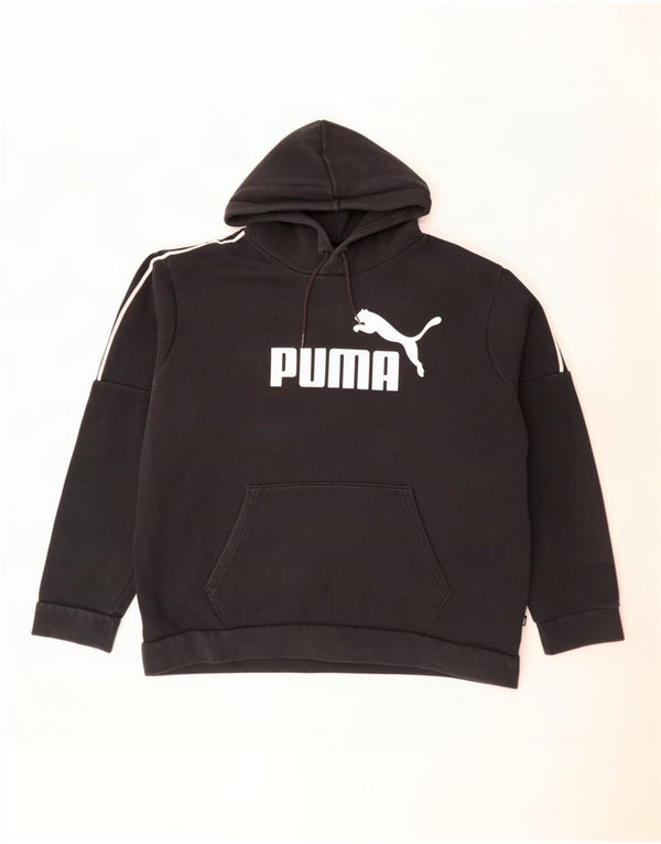 Puma Mens Graphic Hoodie Jumper XL Black