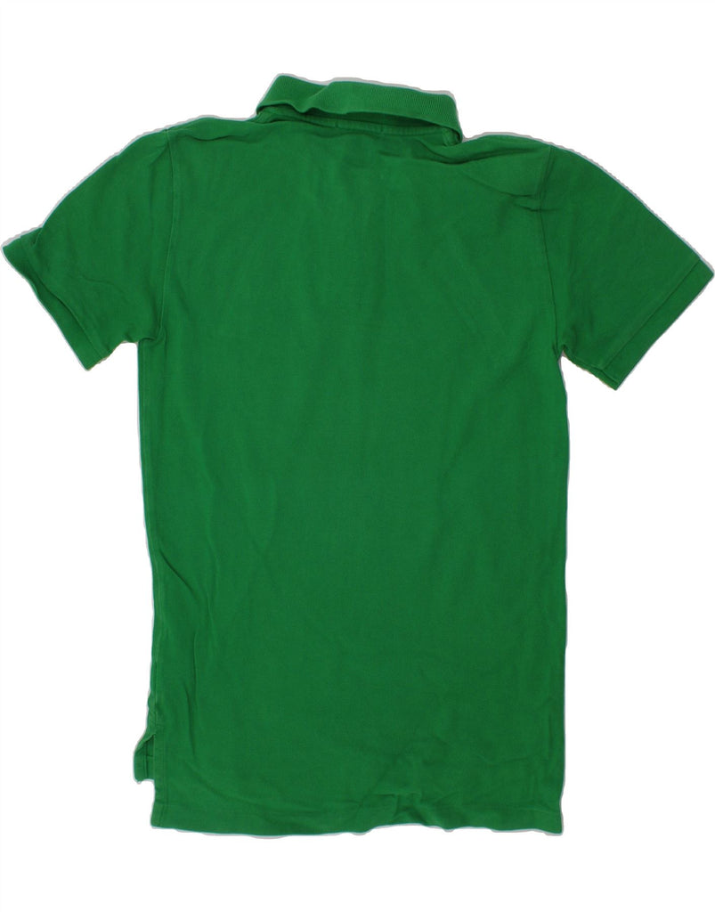 POLO RALPH LAUREN Boys Polo Shirt 10-11 Years Medium Green Cotton Vintage Polo Ralph Lauren and Second-Hand Polo Ralph Lauren from Messina Hembry 