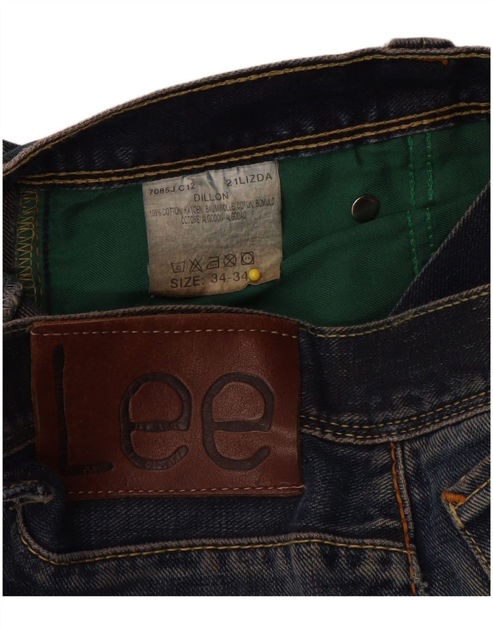 Lee Mens Dillon Loose Jeans W34 L31 Navy Blue Cotton