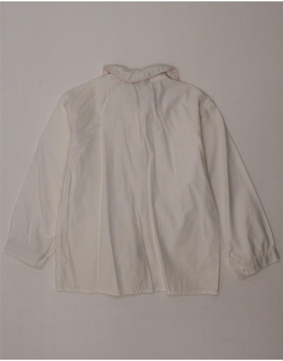 BENETTON Baby Girls Shirt 12-18 Months White Vintage Benetton and Second-Hand Benetton from Messina Hembry 